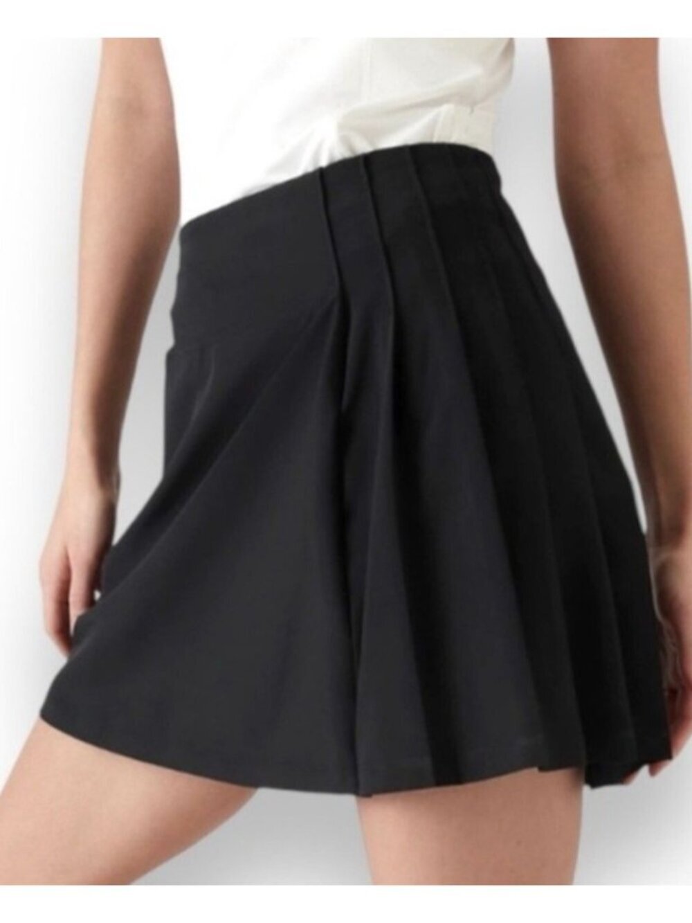 Athleta Tennis Pickleball Golf Fairway Pleated Skort Size XS Black Excellent - Picture 3 of 12